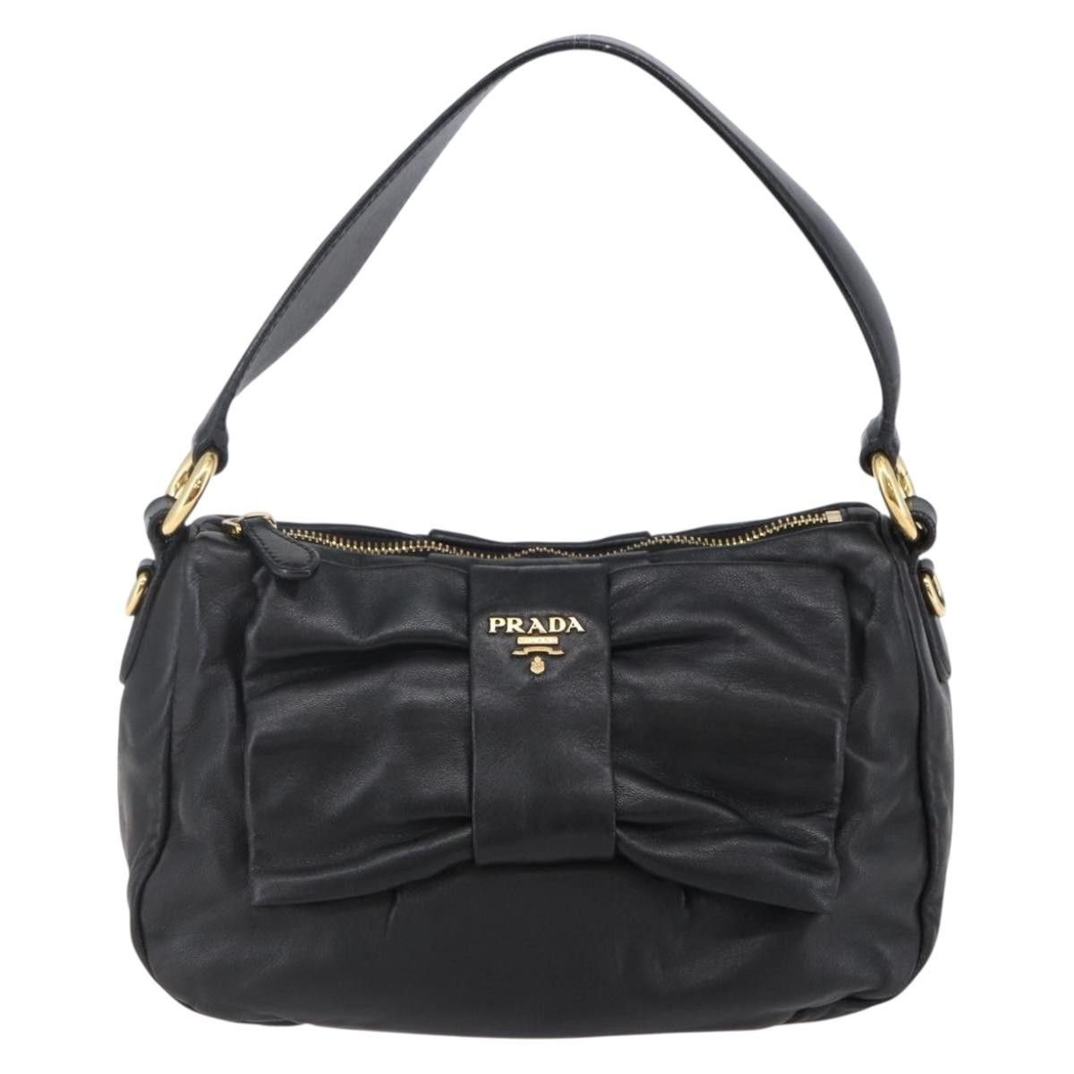 Prada Prada Bow Tote Nappa Leather Size ONE SIZE - 20 Thumbnail