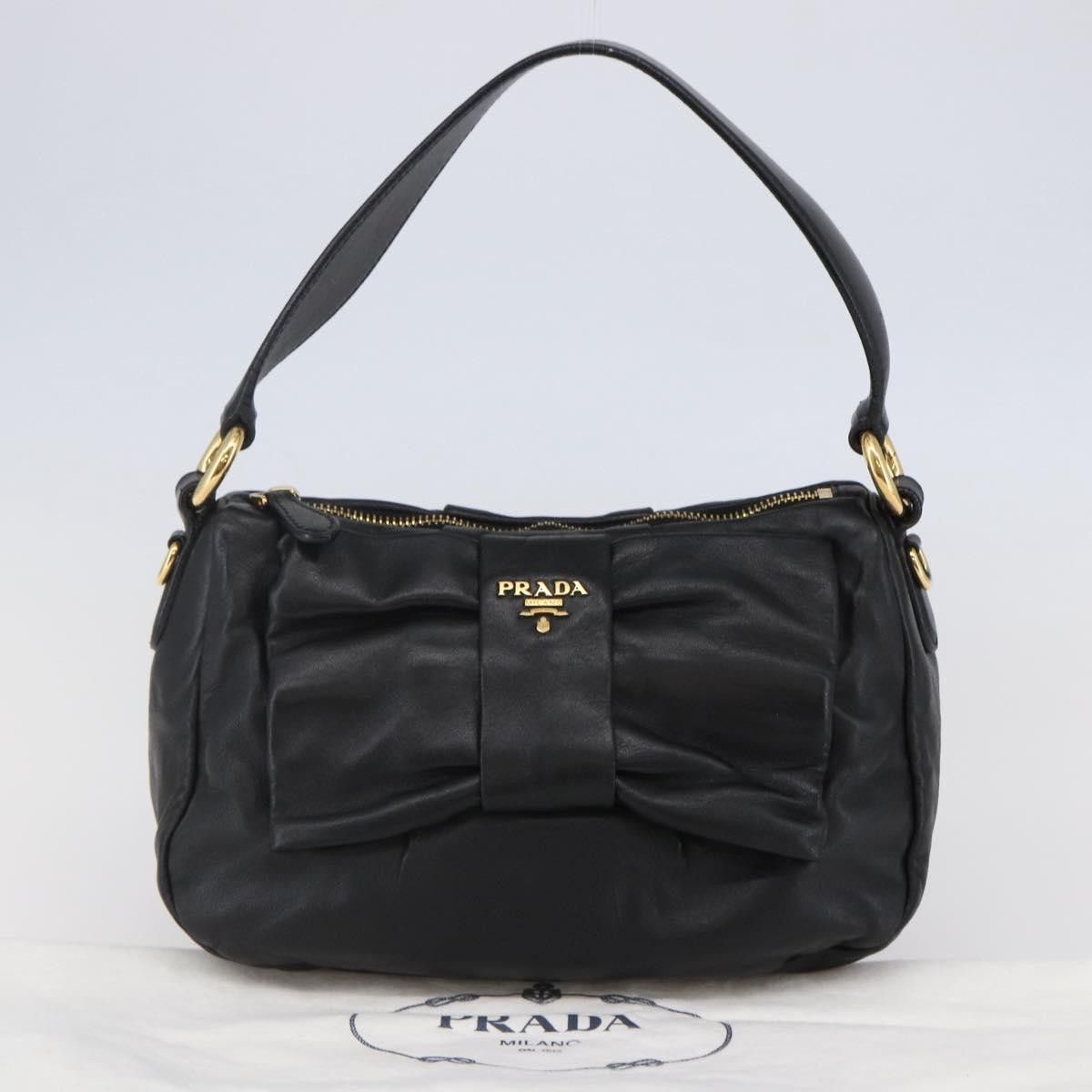 Prada Prada Bow Tote Nappa Leather Size ONE SIZE - 19 Thumbnail