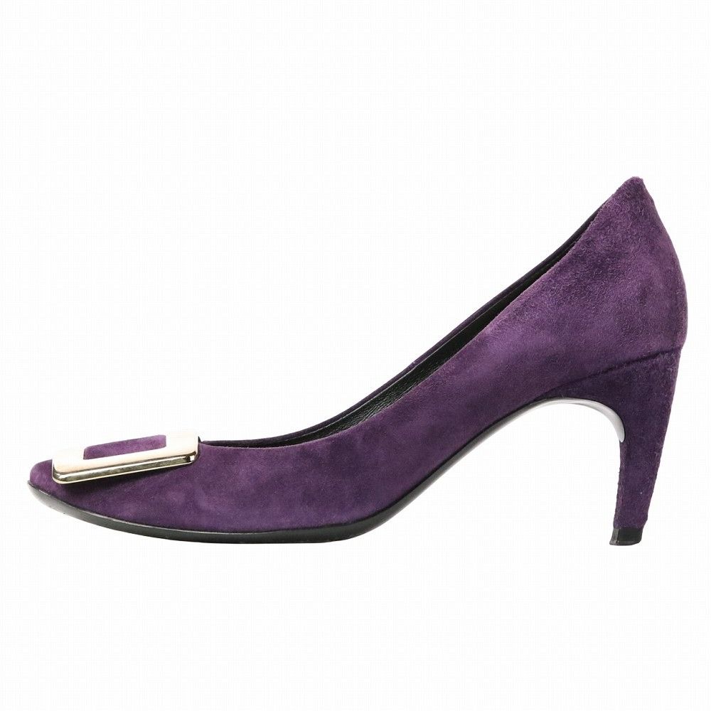 Roger Vivier Roger Vivier Roger Vivier Square Buckle Suede Pumps Suede Shoes DUTY FREE for USA Size ONE SIZE - 3 Thumbnail
