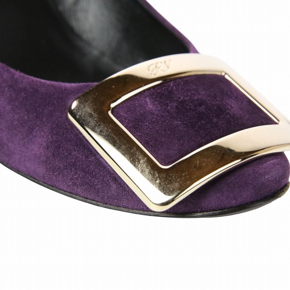 Roger Vivier Roger Vivier Roger Vivier Square Buckle Suede Pumps Suede Shoes DUTY FREE for USA Size ONE SIZE - 6 Thumbnail