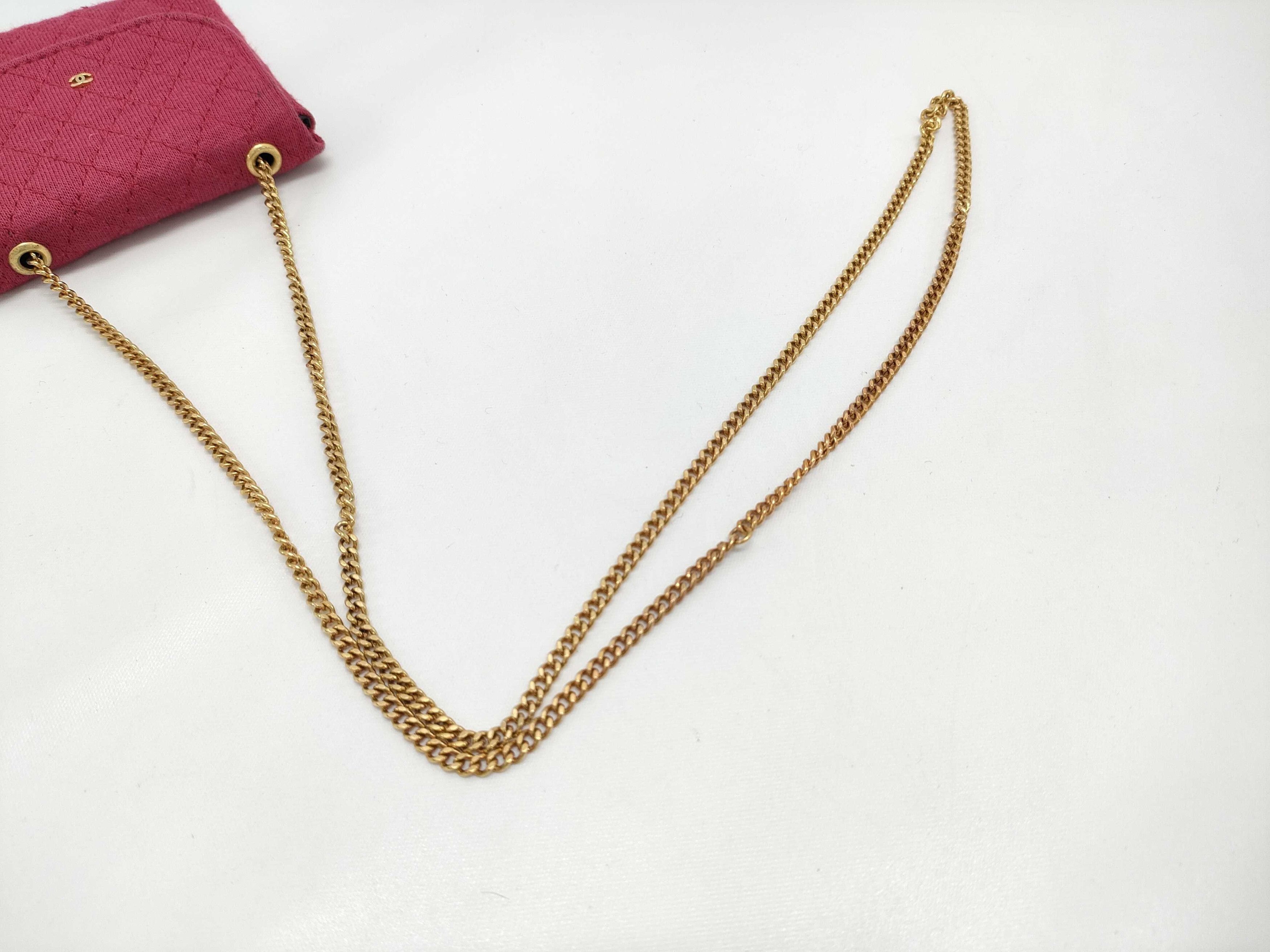 Chanel Chanel Classic Flap Card Holder on Chain Quilted Jersey Size ONE SIZE - 4 Thumbnail