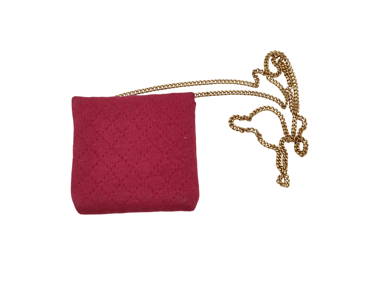 Chanel Chanel Classic Flap Card Holder on Chain Quilted Jersey Size ONE SIZE - 2 Thumbnail