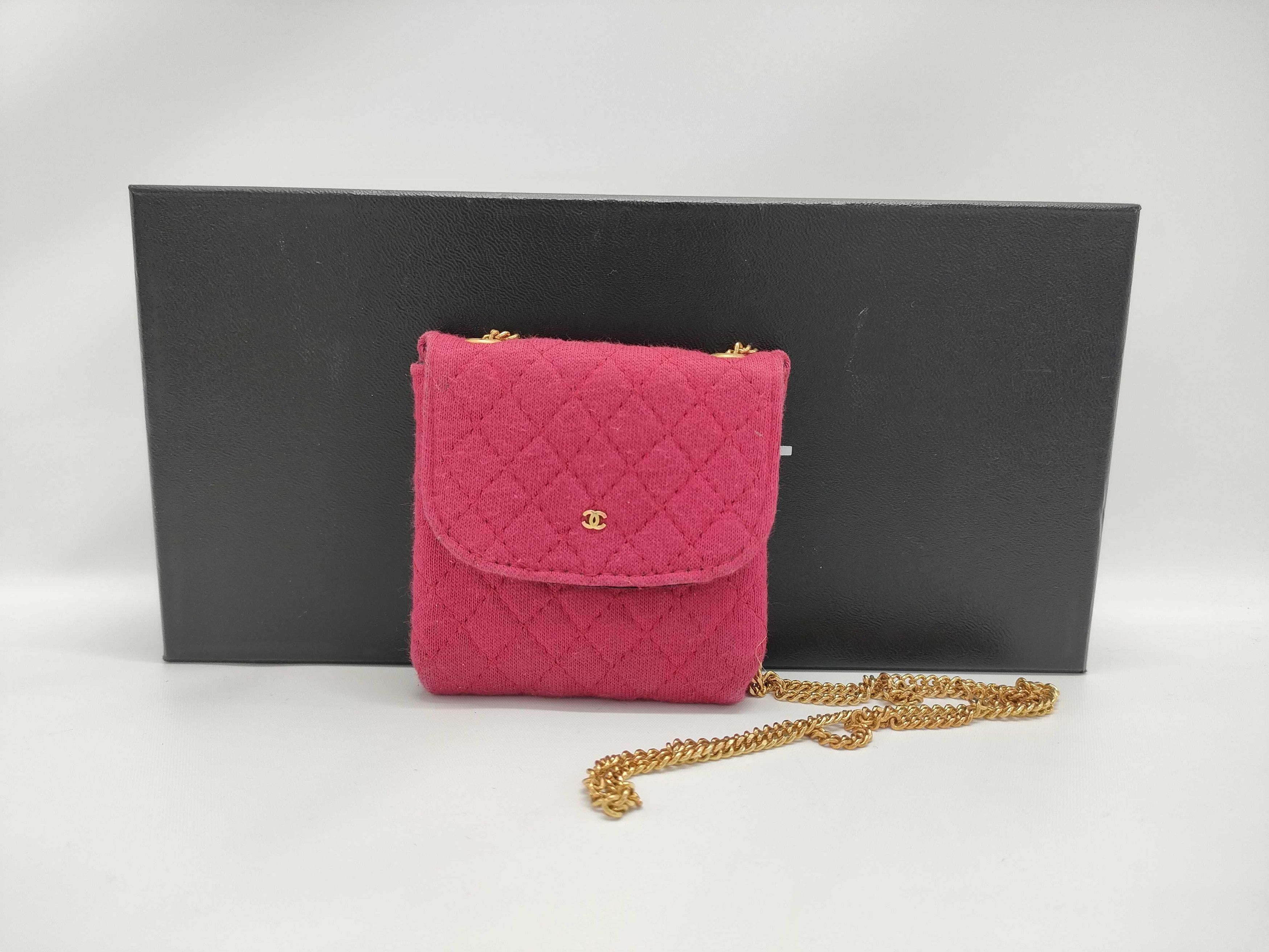 Chanel Chanel Classic Flap Card Holder on Chain Quilted Jersey Size ONE SIZE - 3 Thumbnail