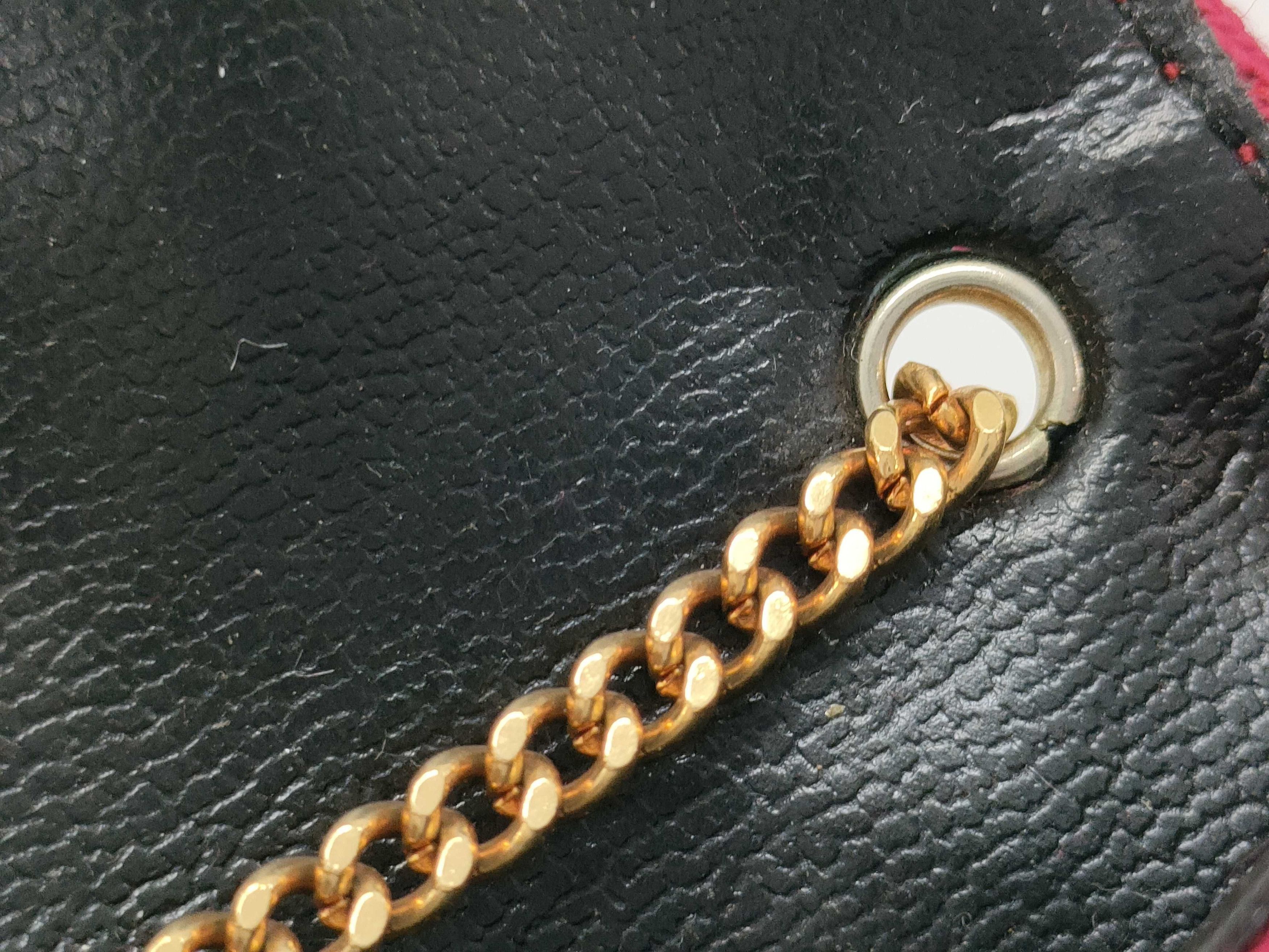 Chanel Chanel Classic Flap Card Holder on Chain Quilted Jersey Size ONE SIZE - 6 Thumbnail