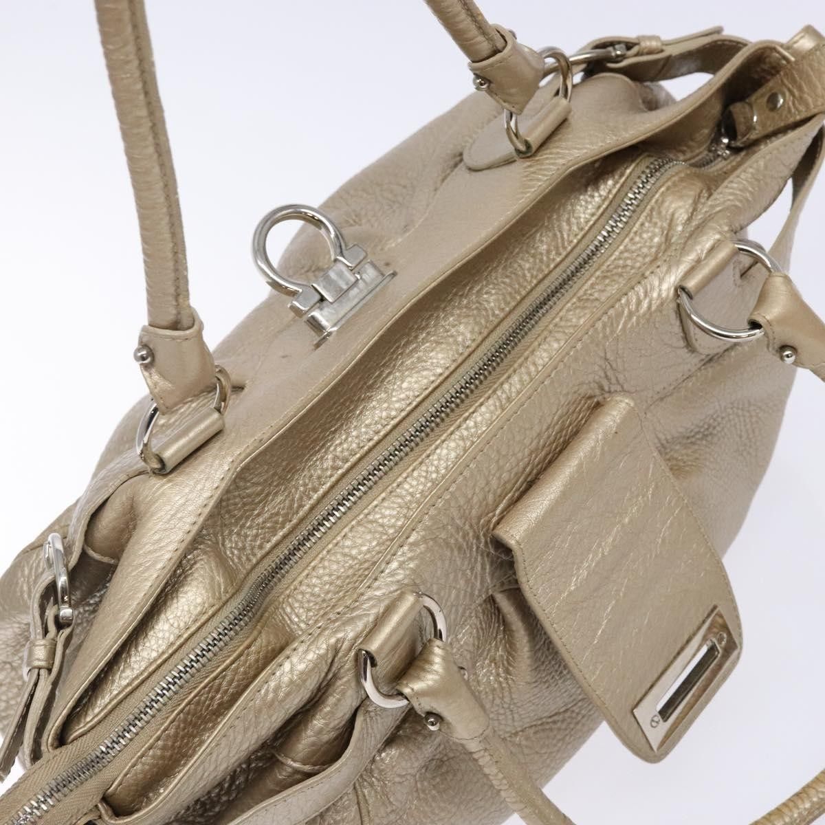 Salvatore Ferragamo Salvatore Ferragamo Marisa Satchel Leather Size ONE SIZE - 18 Thumbnail