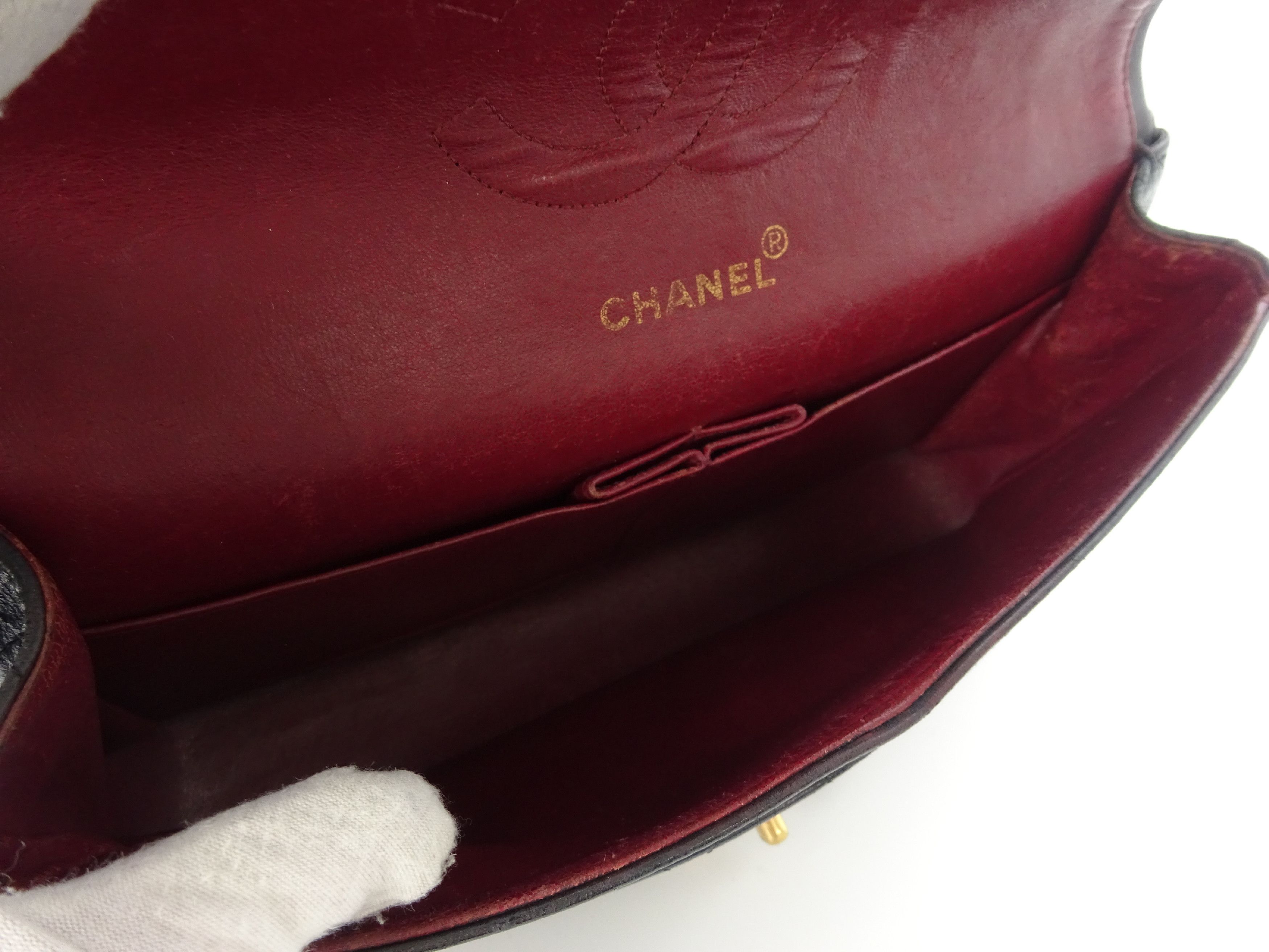Chanel Chanel Vintage Classic Double Flap Bag Quilted Lambskin Size ONE SIZE - 6 Thumbnail