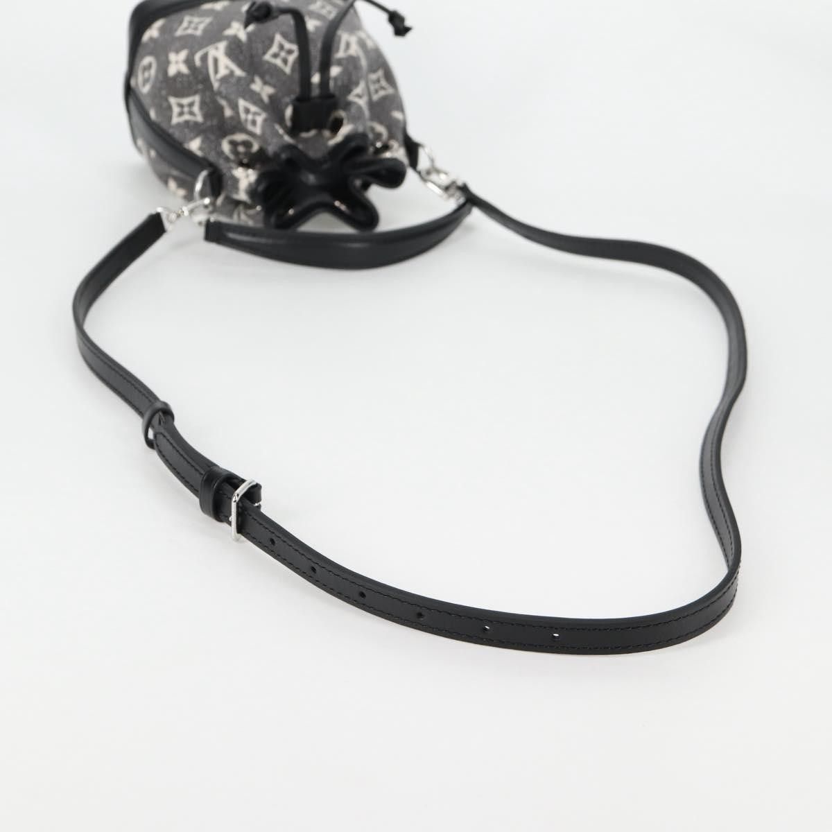 Louis Vuitton Louis Vuitton Noe NM Handbag Monogram Jacquard Denim Size ONE SIZE - 7 Thumbnail