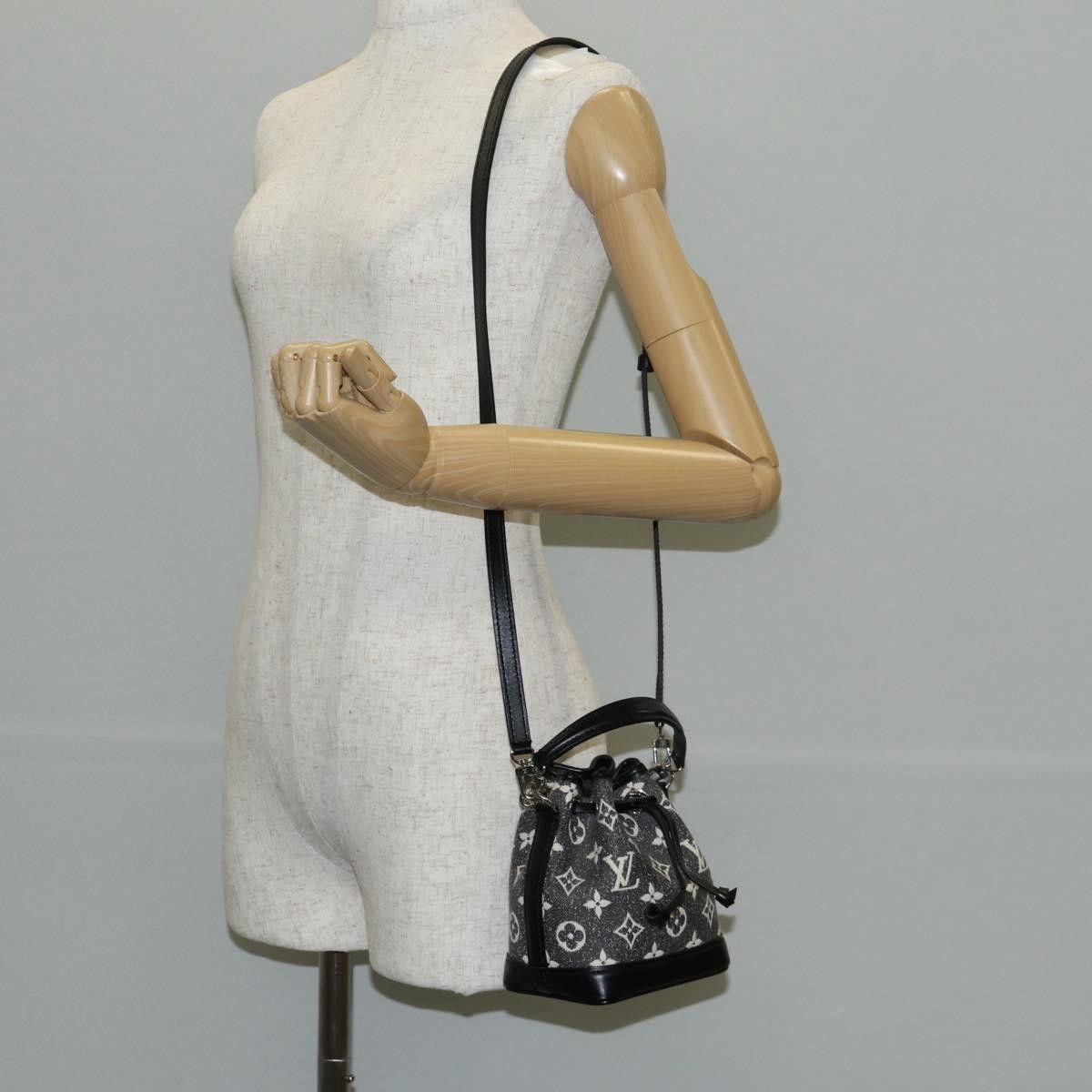 Louis Vuitton Louis Vuitton Noe NM Handbag Monogram Jacquard Denim Size ONE SIZE - 13 Thumbnail