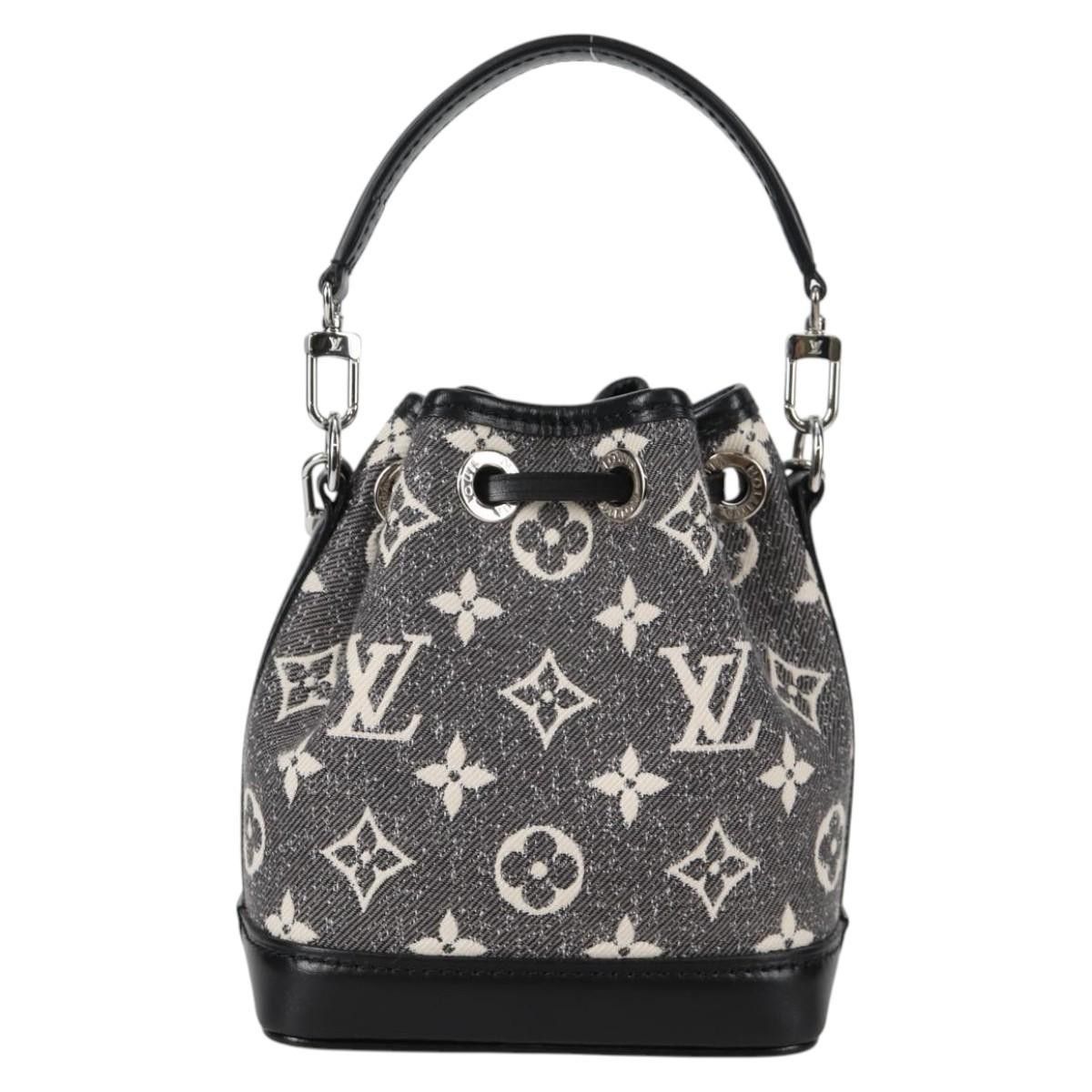 Louis Vuitton Louis Vuitton Noe NM Handbag Monogram Jacquard Denim Size ONE SIZE - 2 Thumbnail