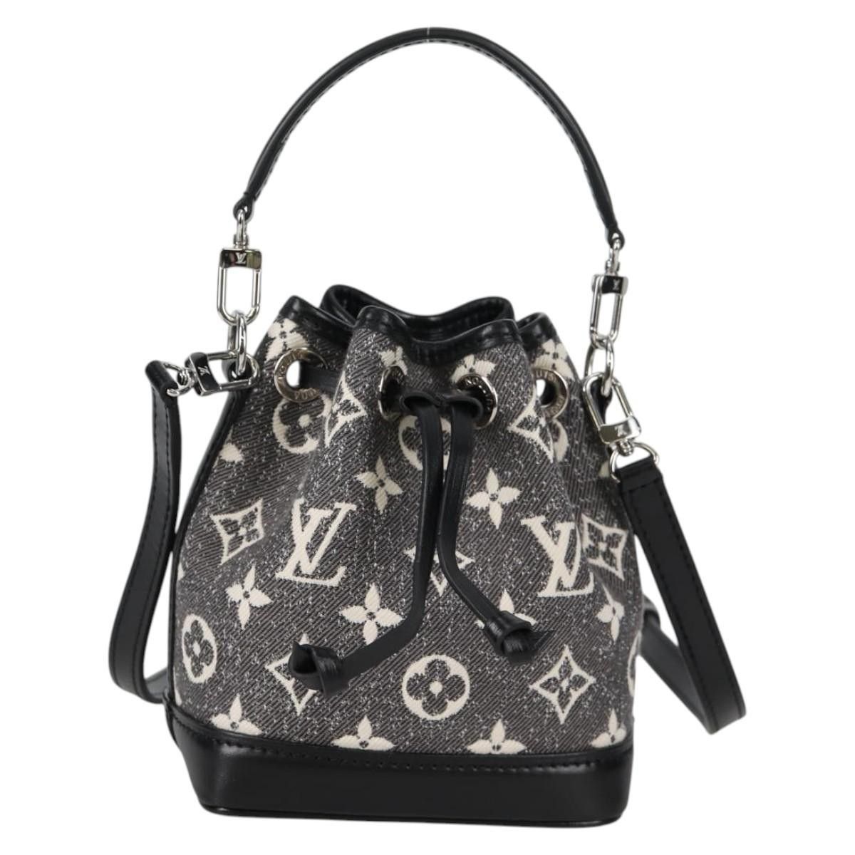 Louis Vuitton Louis Vuitton Noe NM Handbag Monogram Jacquard Denim Size ONE SIZE - 14 Thumbnail