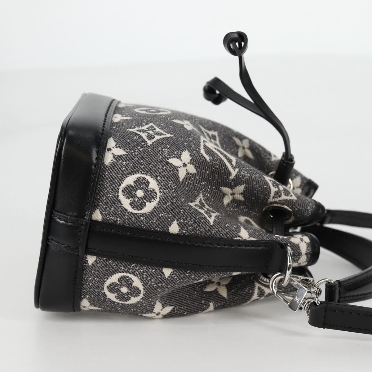 Louis Vuitton Louis Vuitton Noe NM Handbag Monogram Jacquard Denim Size ONE SIZE - 4 Thumbnail