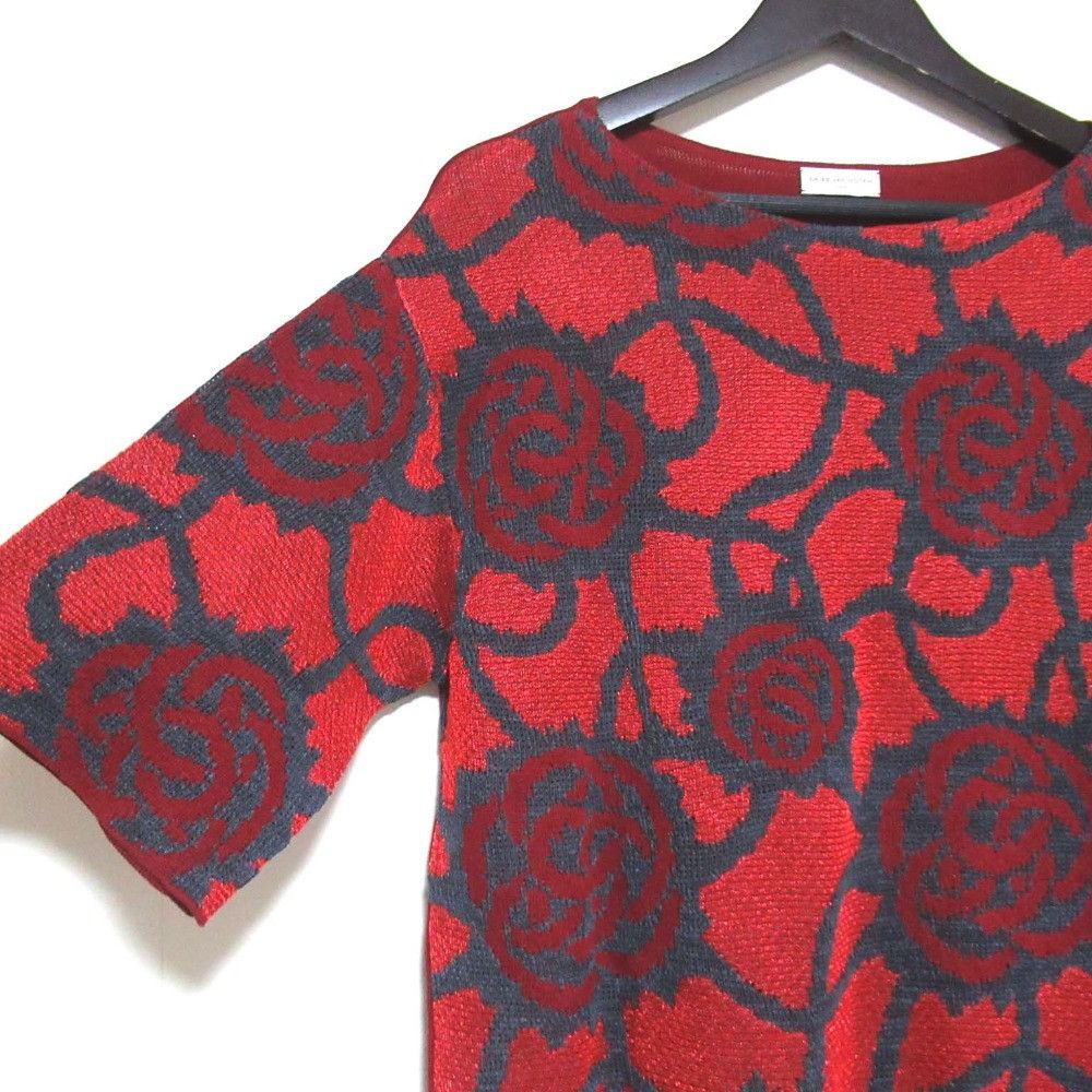 Other Other Dries Van Noten Rose Short Sleeve Knit Others Tops DUTY FREE for USA Size ONE SIZE - 3 Thumbnail
