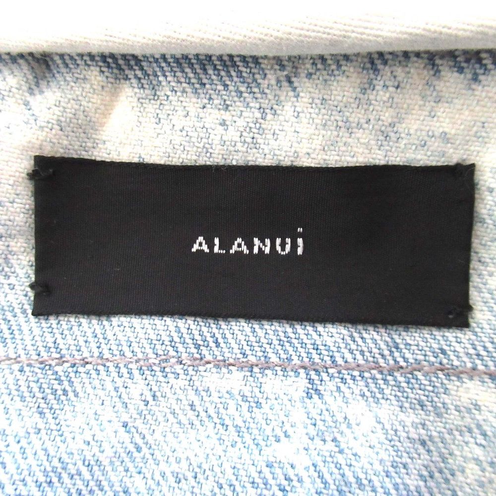 Other Other Alanui 1B Single Fringe Denim Jacket Denim Outerwear LWEA011R20103066 DUTY FREE for USA Size ONE SIZE - 6 Thumbnail