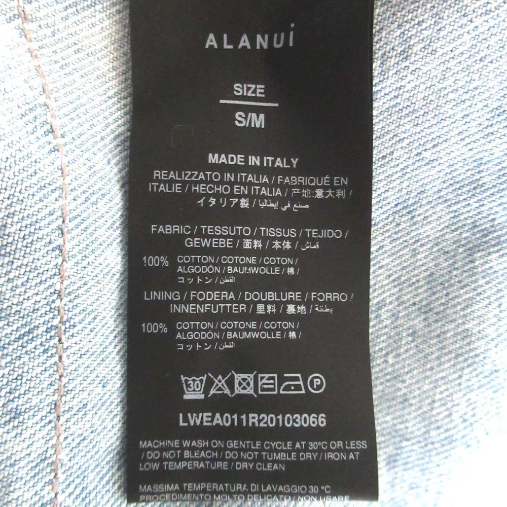 Other Other Alanui 1B Single Fringe Denim Jacket Denim Outerwear LWEA011R20103066 DUTY FREE for USA Size ONE SIZE - 5 Thumbnail
