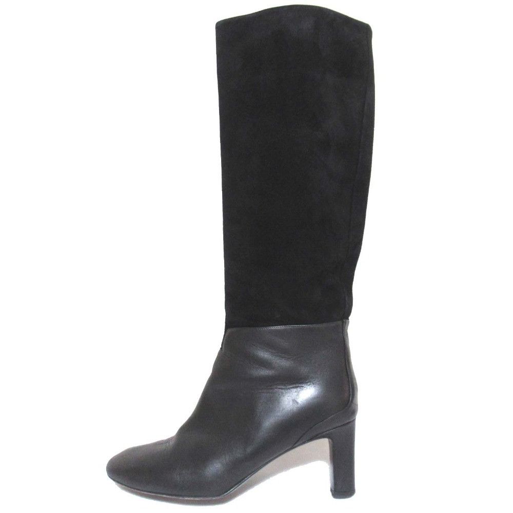 Hermes Hermes Hermes Suede Leather High Heel Long Boots Suede Shoes DUTY FREE for USA Size ONE SIZE - 2 Thumbnail