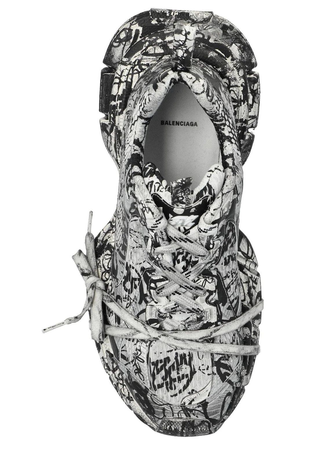 Balenciaga Balenciaga 3XL Lace-Up Sneaker Extreme Graffiti Size US 11 / EU 44 - 4 Thumbnail