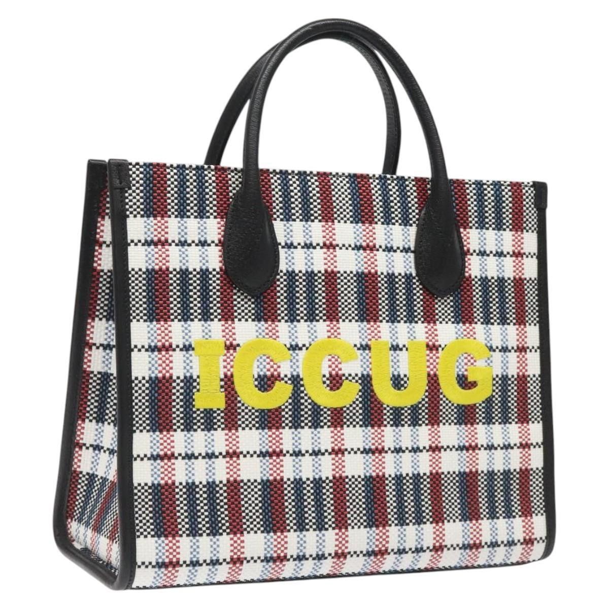 Gucci Gucci ICCUG Tote Embroidered Faux Raffia Size ONE SIZE - 19 Thumbnail