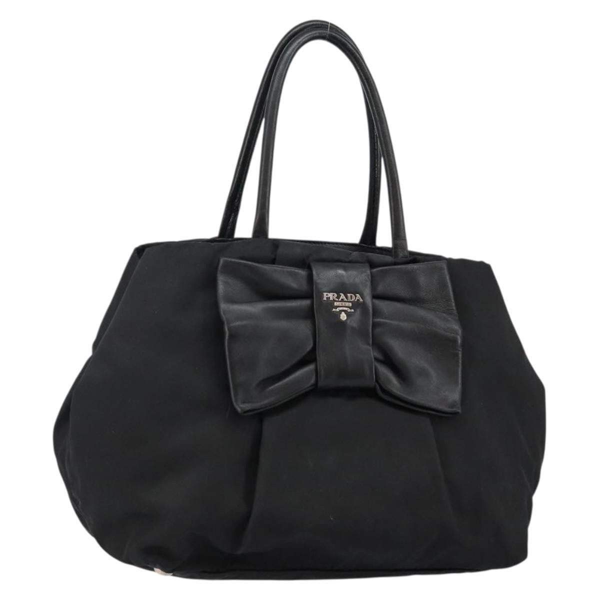 Prada Prada Bow Tote Tessuto with Leather Size ONE SIZE - 18 Thumbnail