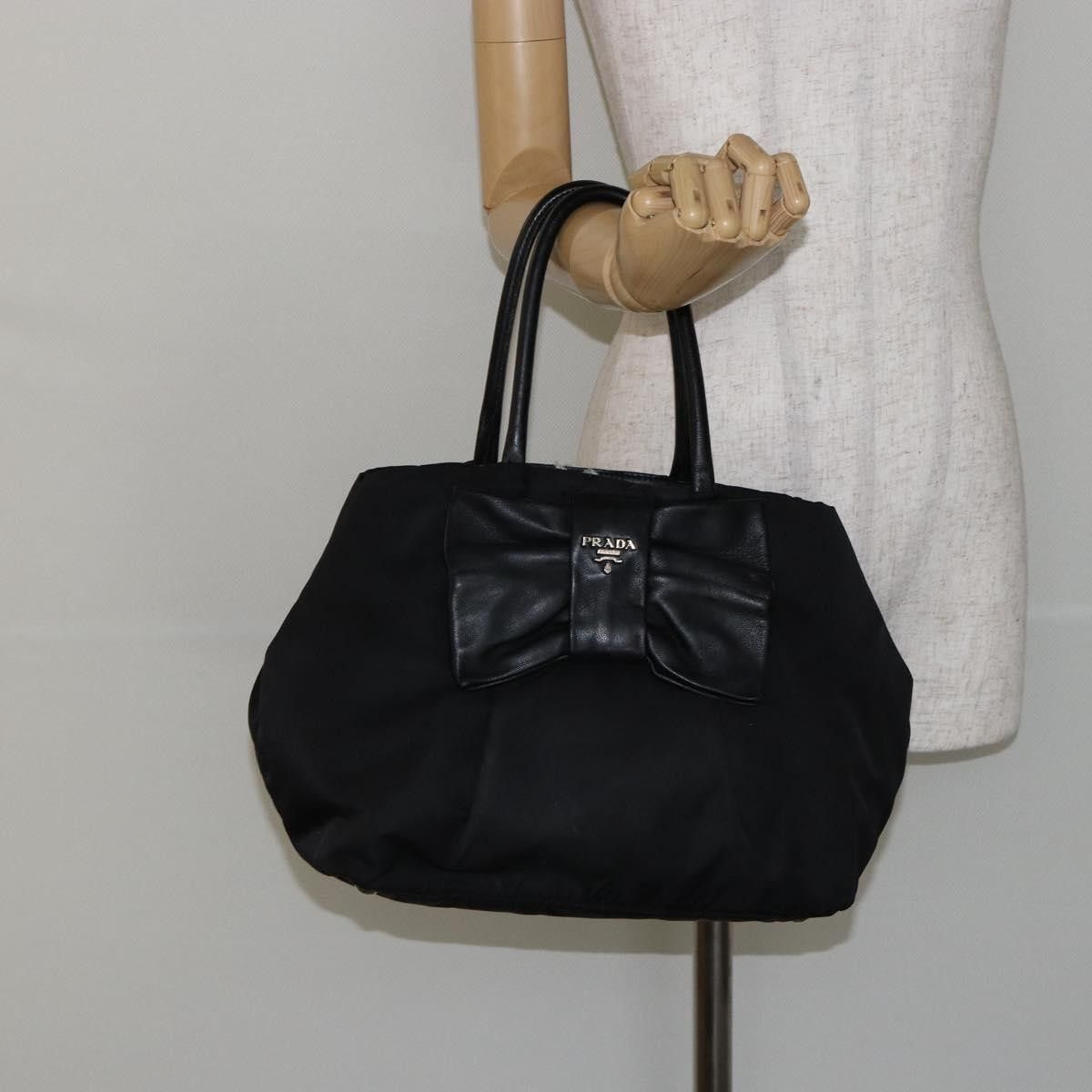 Prada Prada Bow Tote Tessuto with Leather Size ONE SIZE - 13 Thumbnail