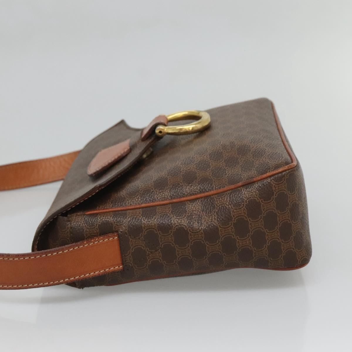 Celine Celine Vintage Macadam Shoulder Bag Canvas and Leather Size ONE SIZE - 3 Thumbnail
