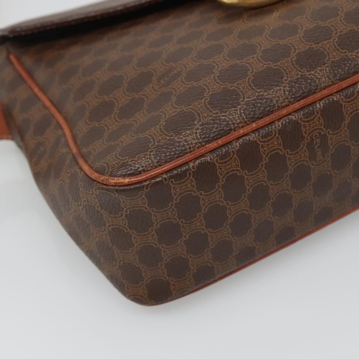 Celine Celine Vintage Macadam Shoulder Bag Canvas and Leather Size ONE SIZE - 9 Thumbnail