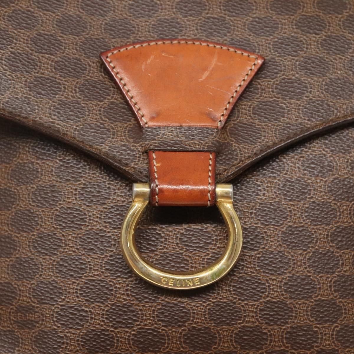 Celine Celine Vintage Macadam Shoulder Bag Canvas and Leather Size ONE SIZE - 12 Thumbnail