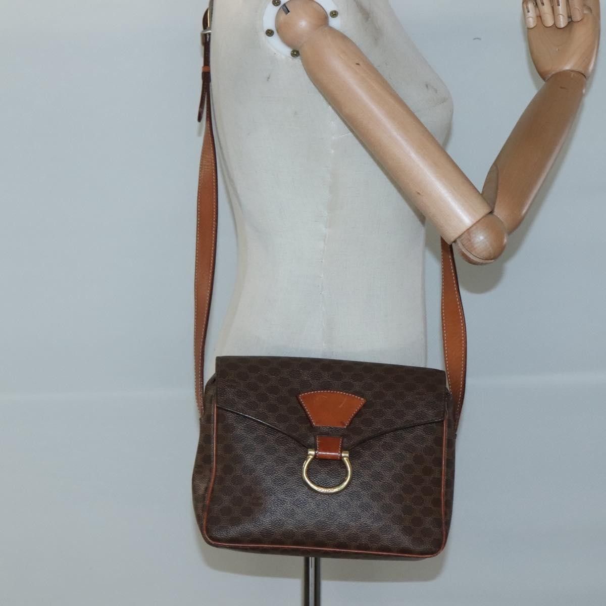 Celine Celine Vintage Macadam Shoulder Bag Canvas and Leather Size ONE SIZE - 13 Thumbnail
