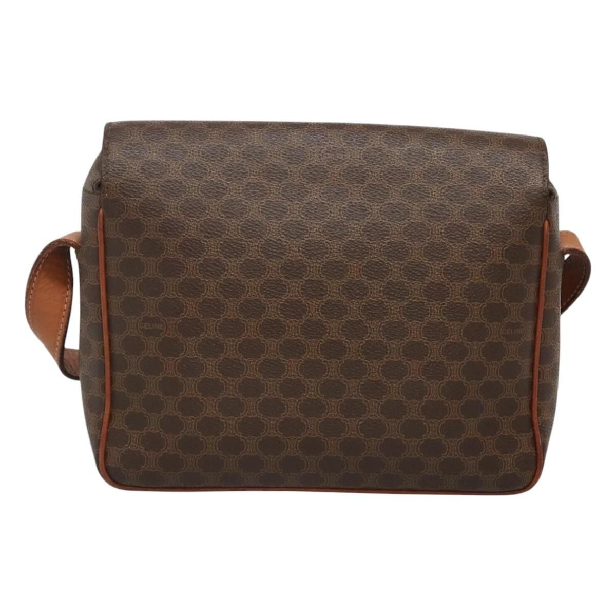 Celine Celine Vintage Macadam Shoulder Bag Canvas and Leather Size ONE SIZE - 2 Thumbnail