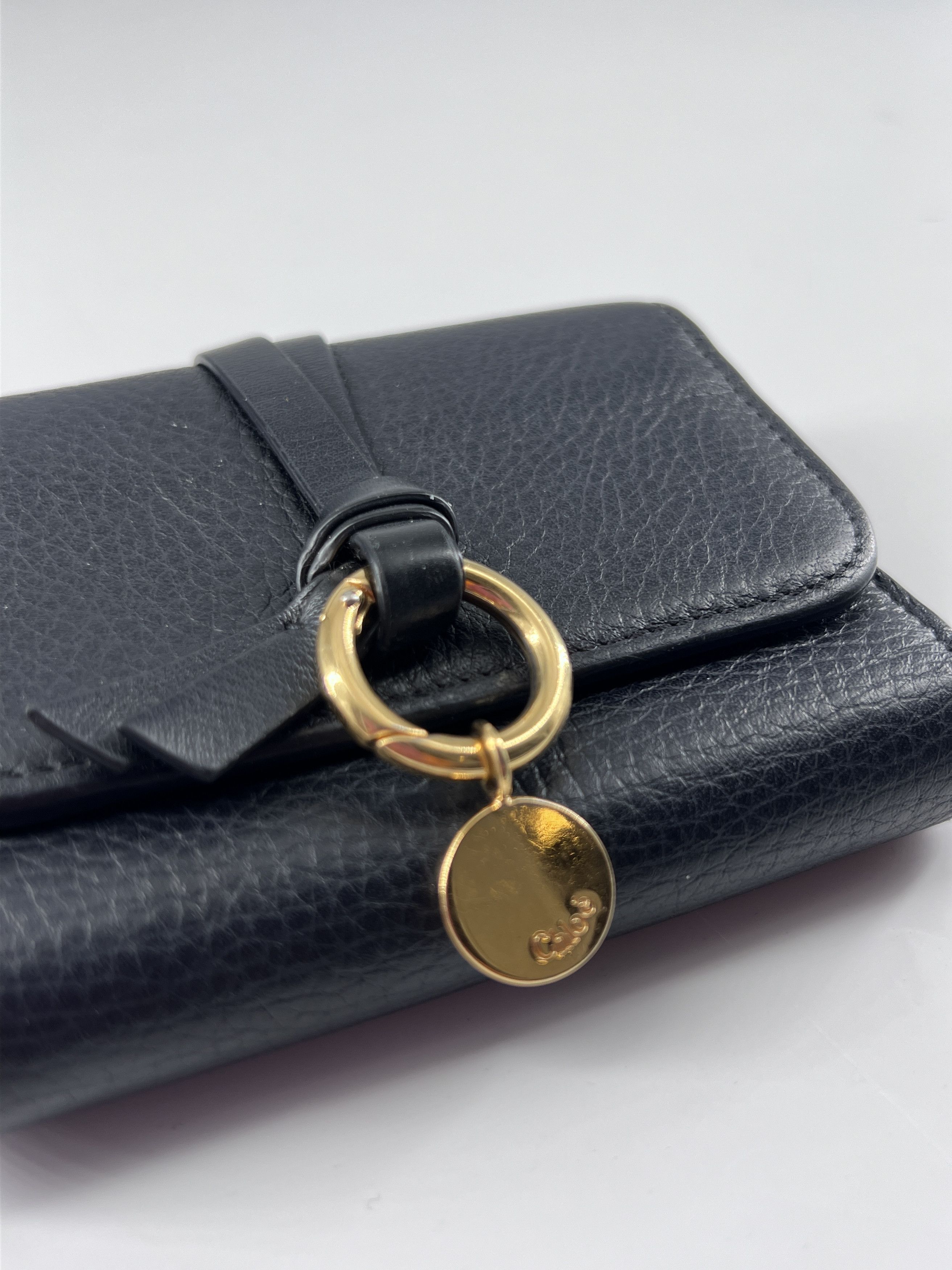 Chloe Chloe Alphabet Chain Clutch Bag Leather Size ONE SIZE - 6 Thumbnail