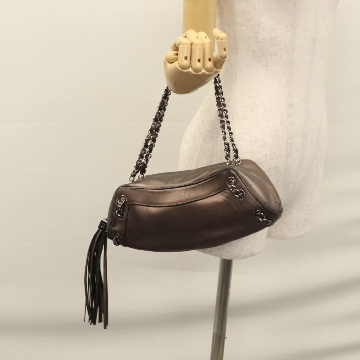 Chanel Chanel Lax Tassel Chain Shoulder Bag Leather Size ONE SIZE - 15 Thumbnail