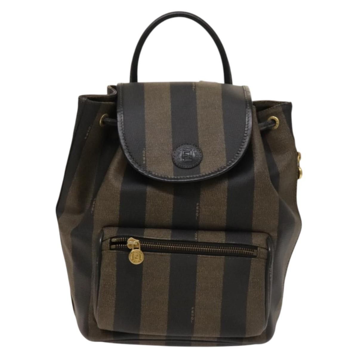 Fendi Fendi Pequin Front Pocket Backpack Coated Canvas Size ONE SIZE - 19 Thumbnail