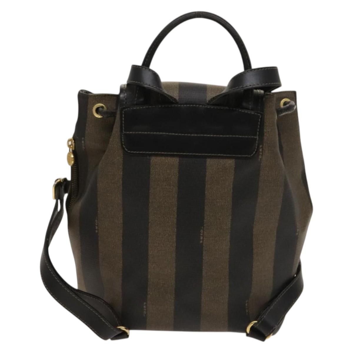 Fendi Fendi Pequin Front Pocket Backpack Coated Canvas Size ONE SIZE - 2 Thumbnail