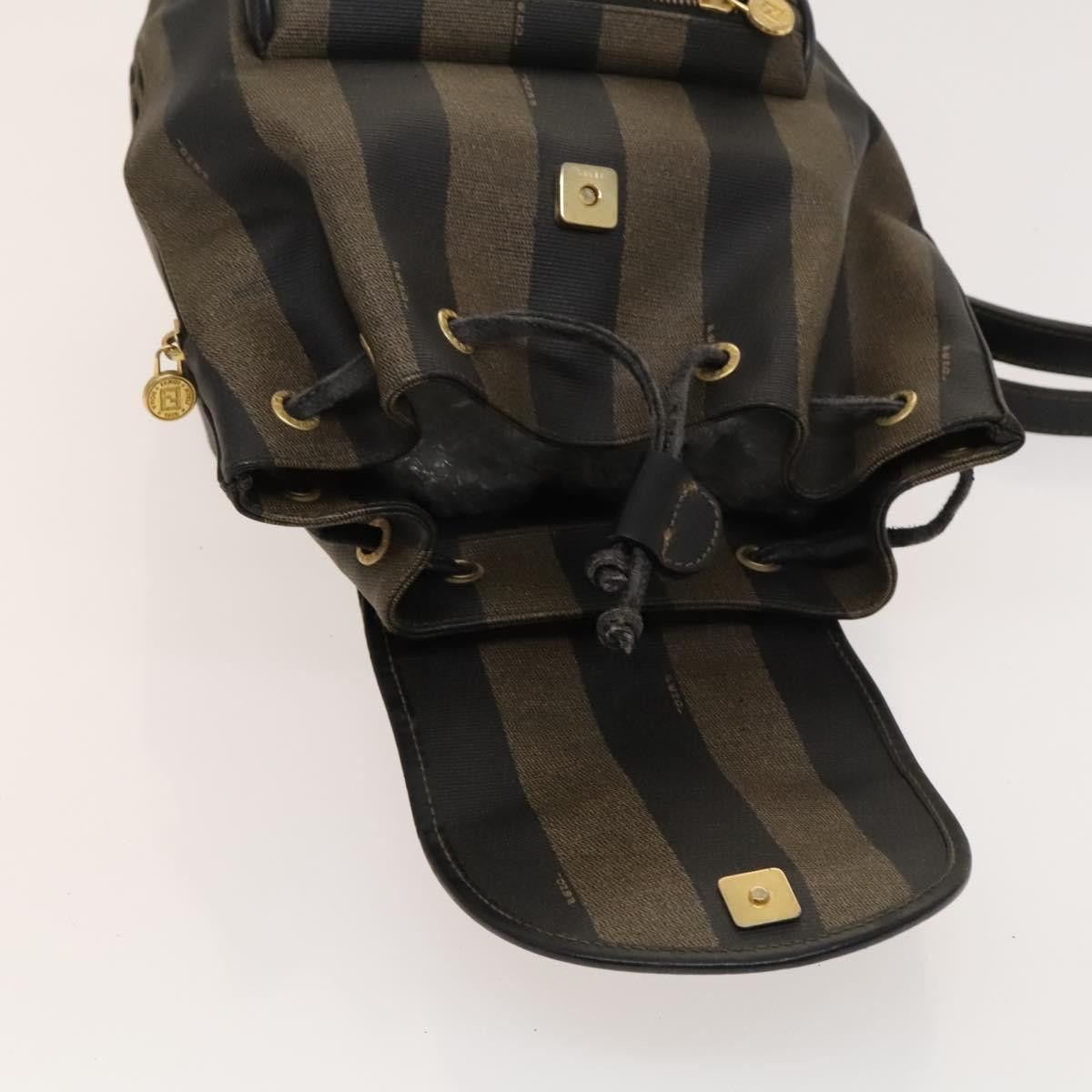 Fendi Fendi Pequin Front Pocket Backpack Coated Canvas Size ONE SIZE - 14 Thumbnail