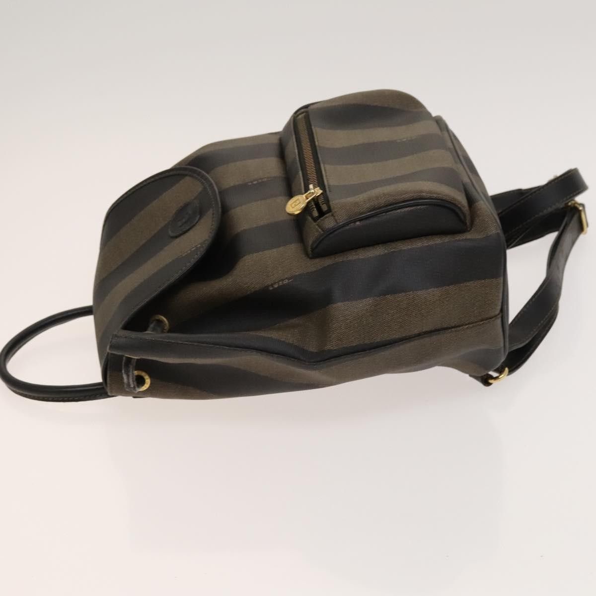 Fendi Fendi Pequin Front Pocket Backpack Coated Canvas Size ONE SIZE - 4 Thumbnail