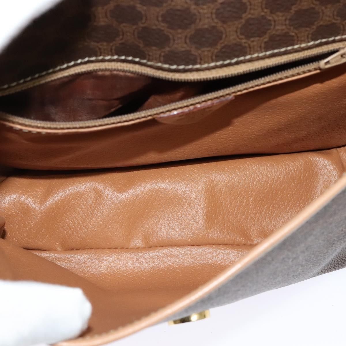 Celine Celine Vintage Macadam Shoulder Bag Canvas and Leather Size ONE SIZE - 5 Thumbnail
