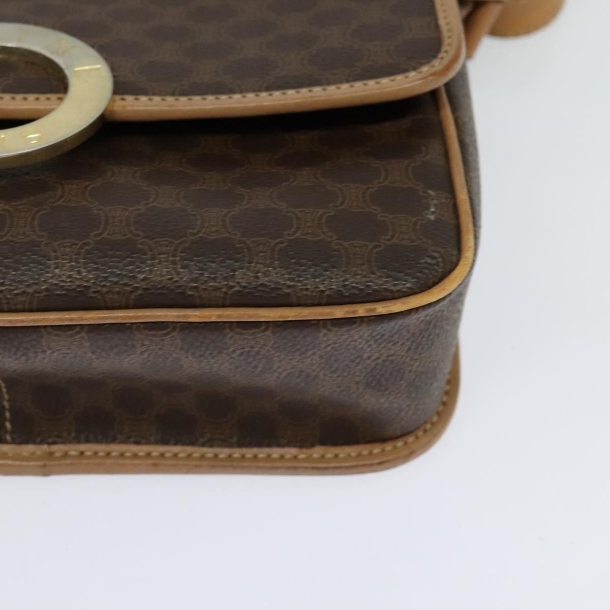 Celine Celine Vintage Macadam Shoulder Bag Canvas and Leather Size ONE SIZE - 8 Thumbnail