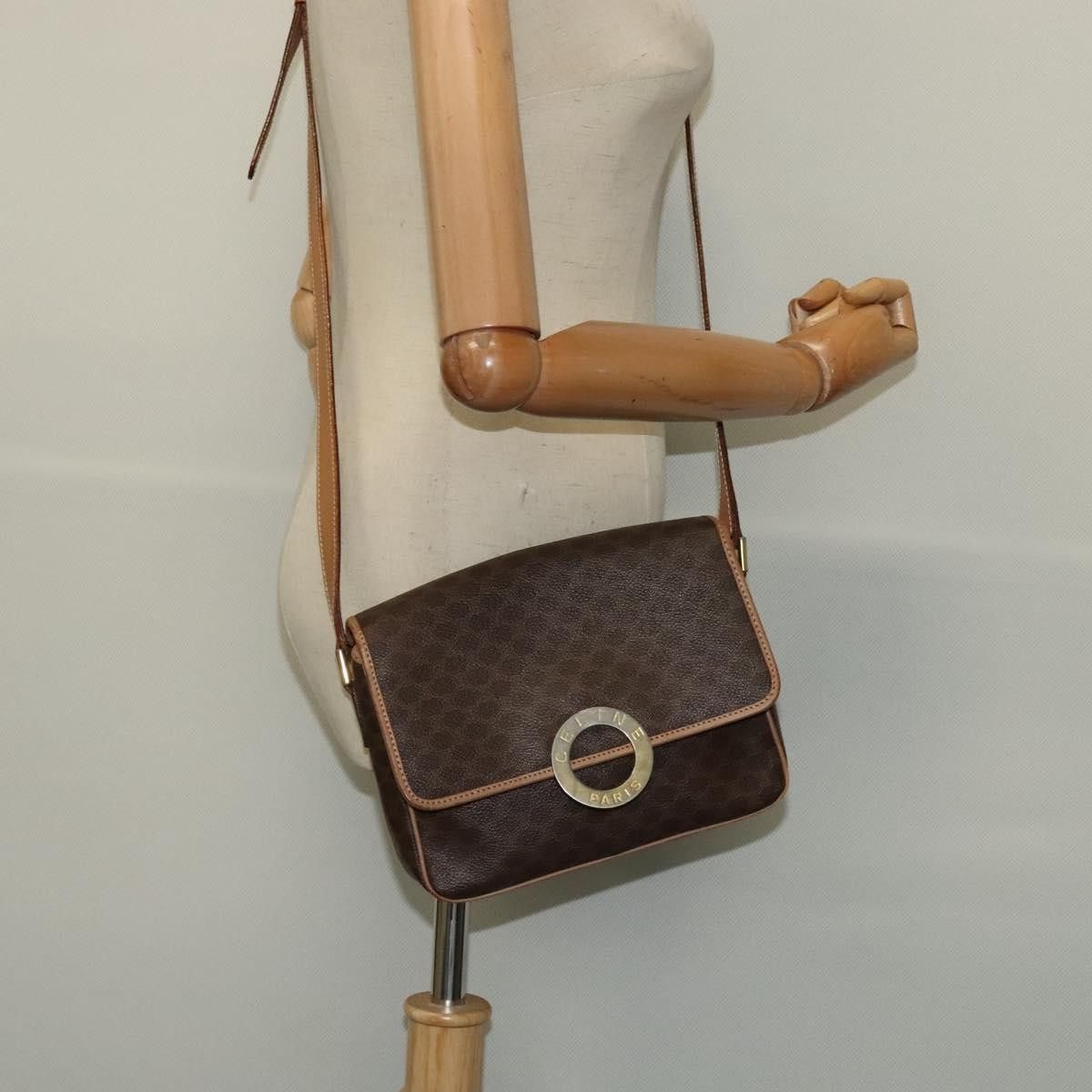 Celine Celine Vintage Macadam Shoulder Bag Canvas and Leather Size ONE SIZE - 12 Thumbnail