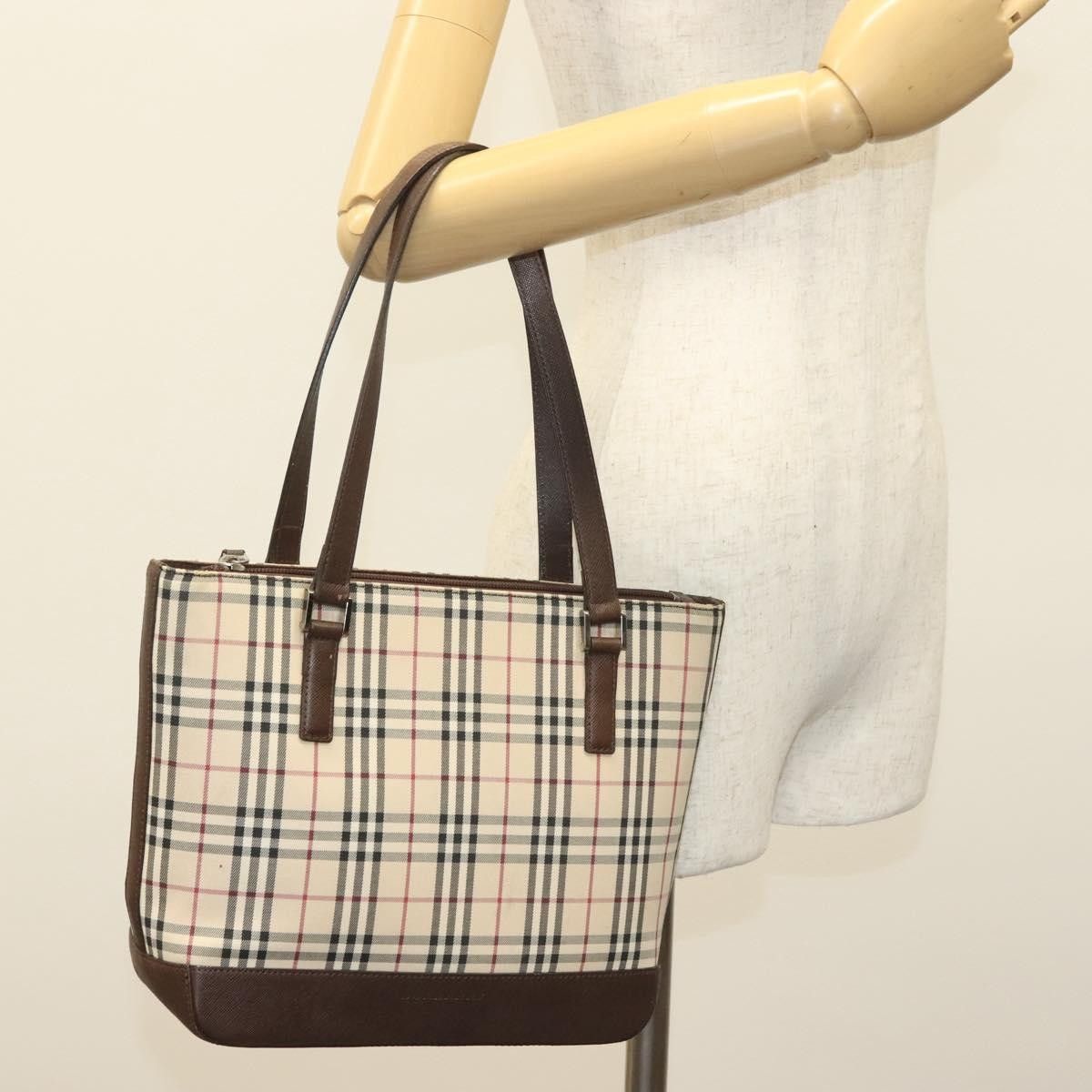 Burberry Burberry Nova Check Tote canvas check pattern Size ONE SIZE - 13 Thumbnail