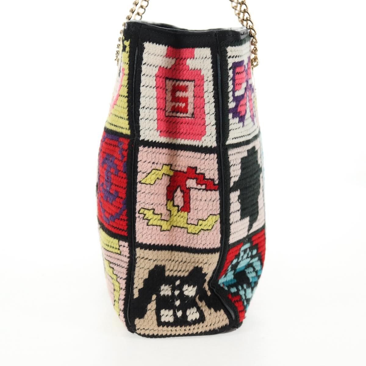 Chanel Chanel Crochet CC Drawstring Tote Fabric Size ONE SIZE - 3 Thumbnail