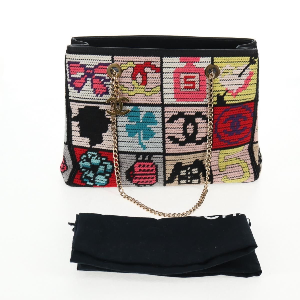 Chanel Chanel Crochet CC Drawstring Tote Fabric Size ONE SIZE - 12 Thumbnail