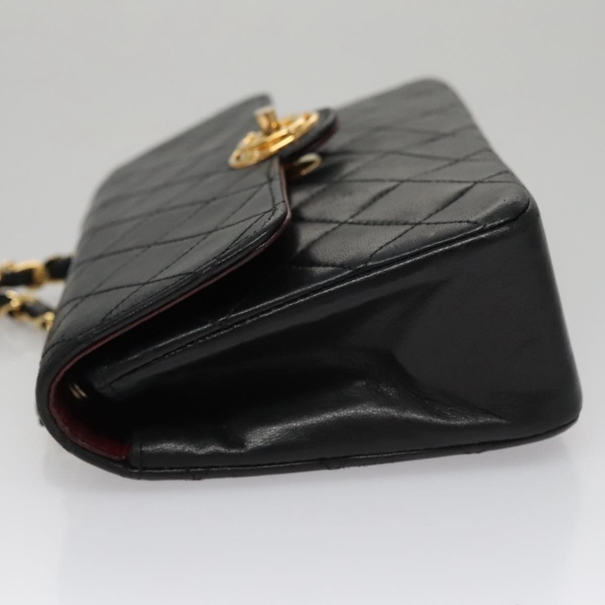 Chanel Chanel Vintage CC Chain Flap Bag Quilted Lambskin Size ONE SIZE - 4 Thumbnail