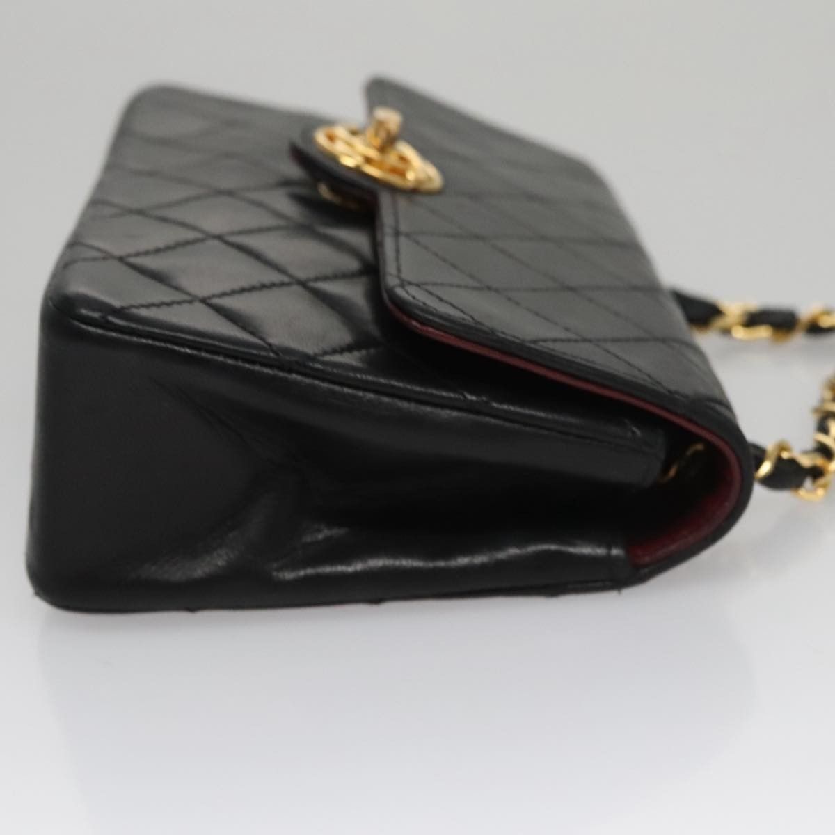 Chanel Chanel Vintage CC Chain Flap Bag Quilted Lambskin Size ONE SIZE - 3 Thumbnail