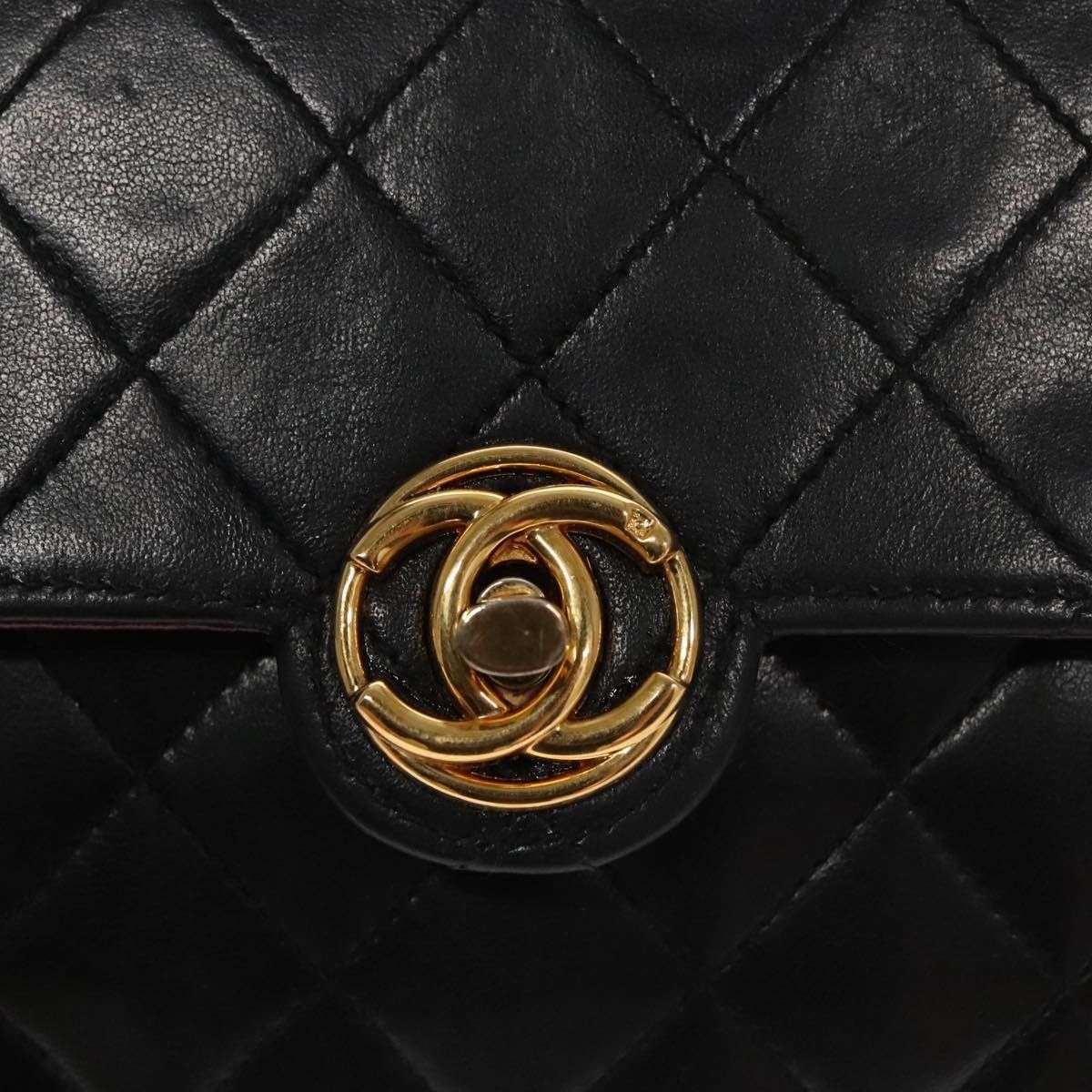 Chanel Chanel Vintage CC Chain Flap Bag Quilted Lambskin Size ONE SIZE - 13 Thumbnail