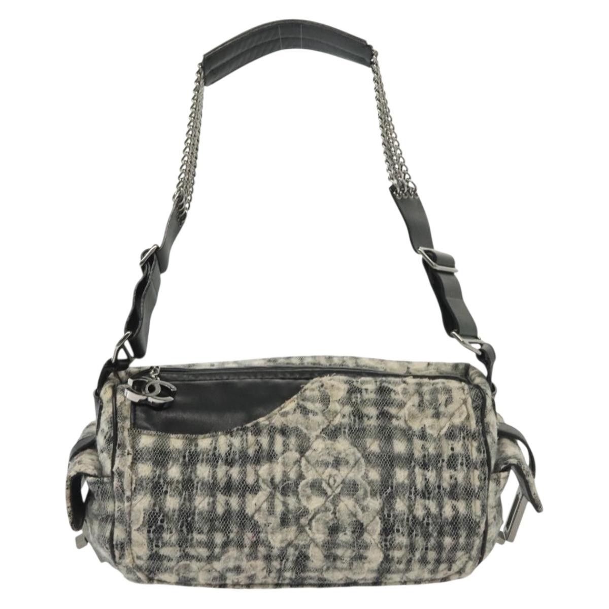 Chanel Chanel Camera Bag Camellia Tweed and Leather Size ONE SIZE - 17 Thumbnail