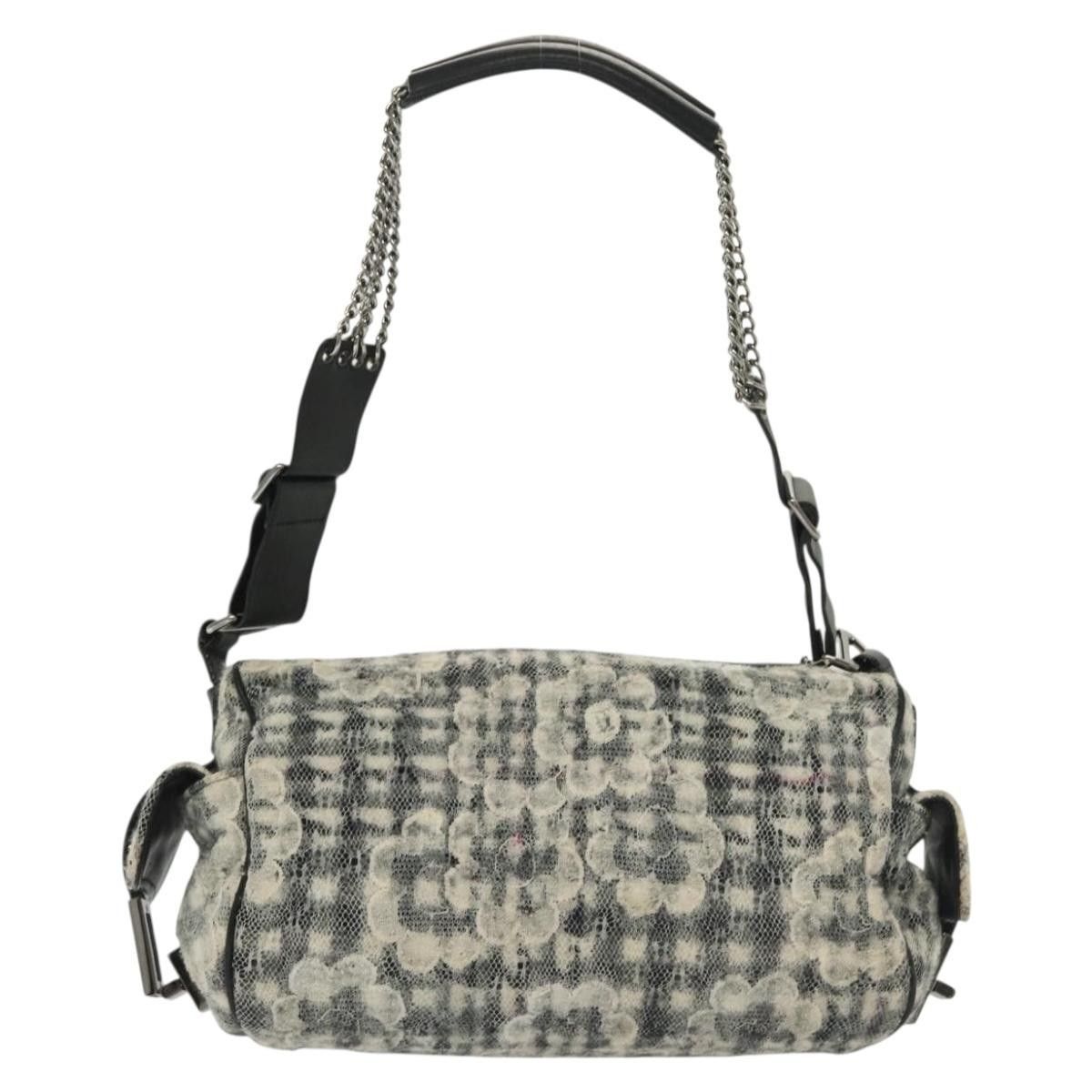 Chanel Chanel Camera Bag Camellia Tweed and Leather Size ONE SIZE - 2 Thumbnail