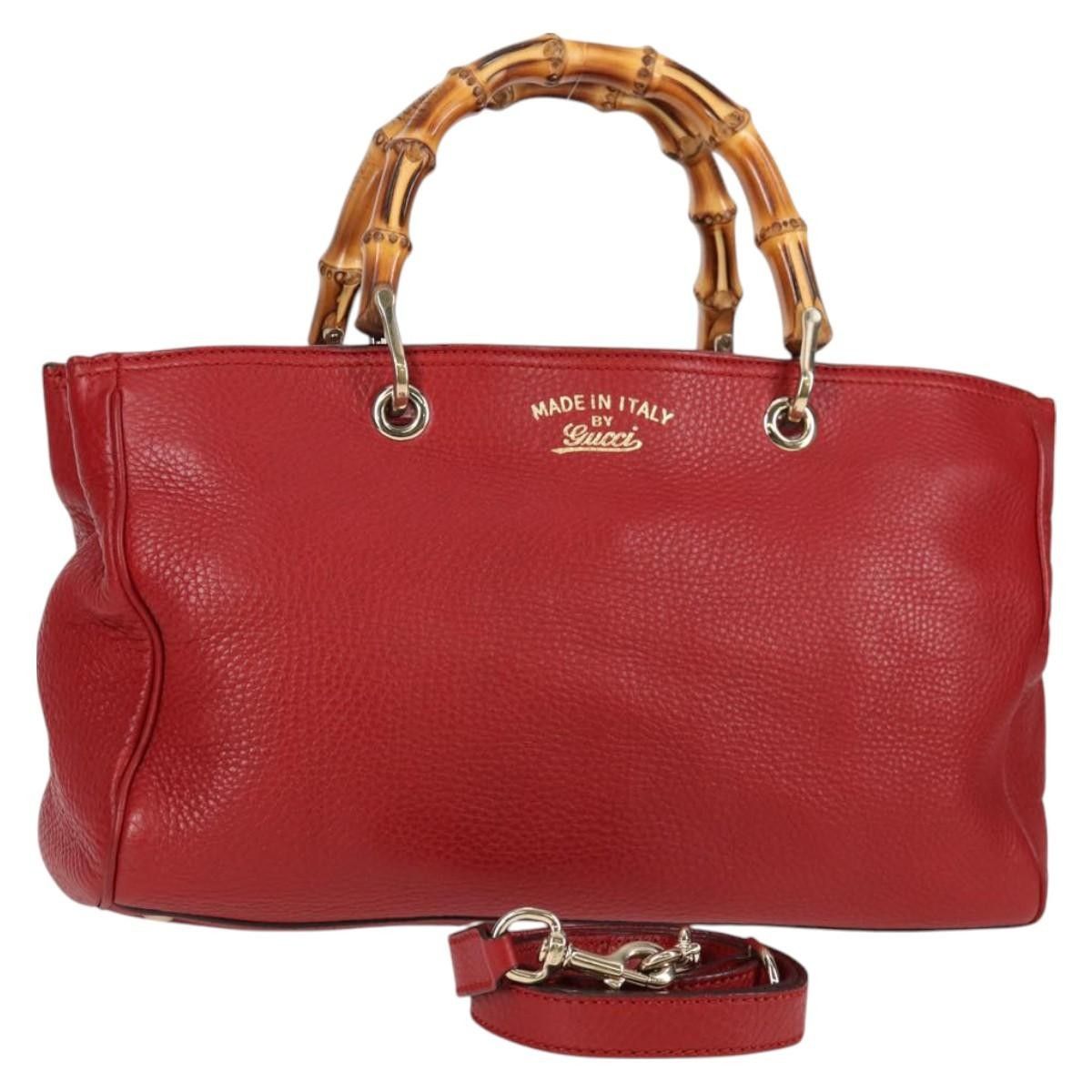 Gucci Gucci Bamboo Shopper Tote Leather Size ONE SIZE - 14 Thumbnail