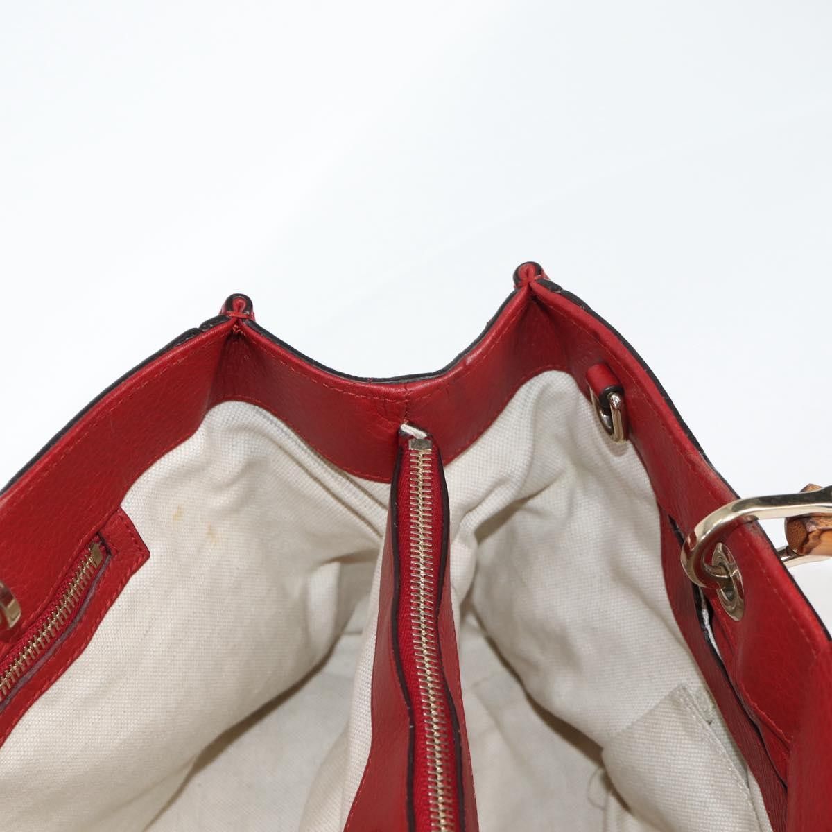 Gucci Gucci Bamboo Shopper Tote Leather Size ONE SIZE - 21 Thumbnail