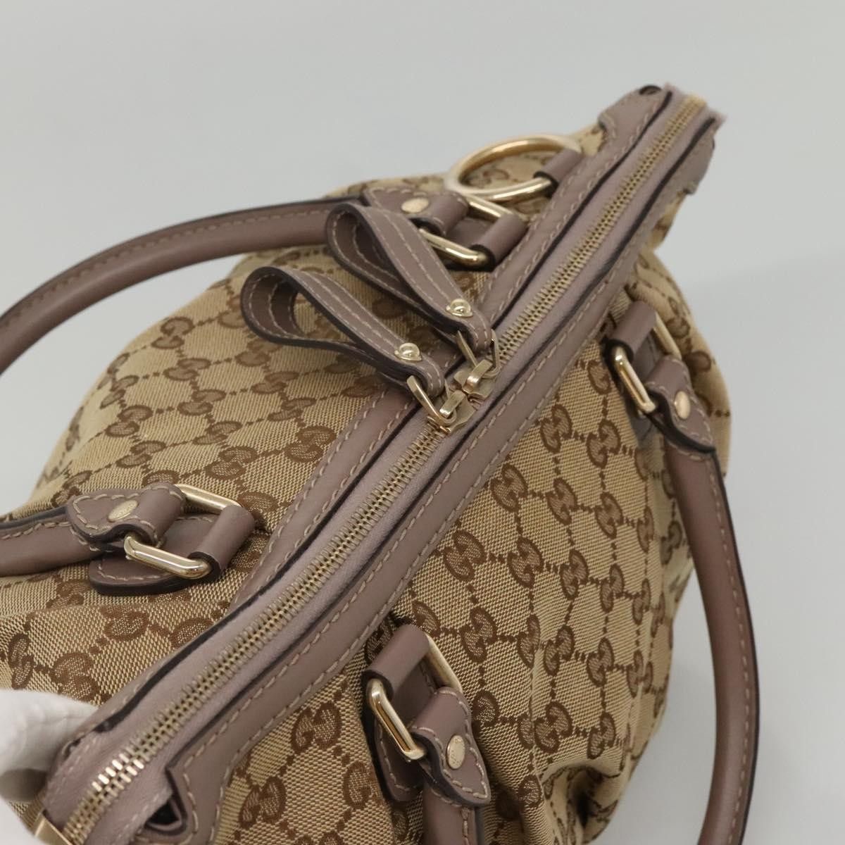 Gucci Gucci Sukey Top Handle Satchel GG Canvas with Leather Size ONE SIZE - 17 Thumbnail