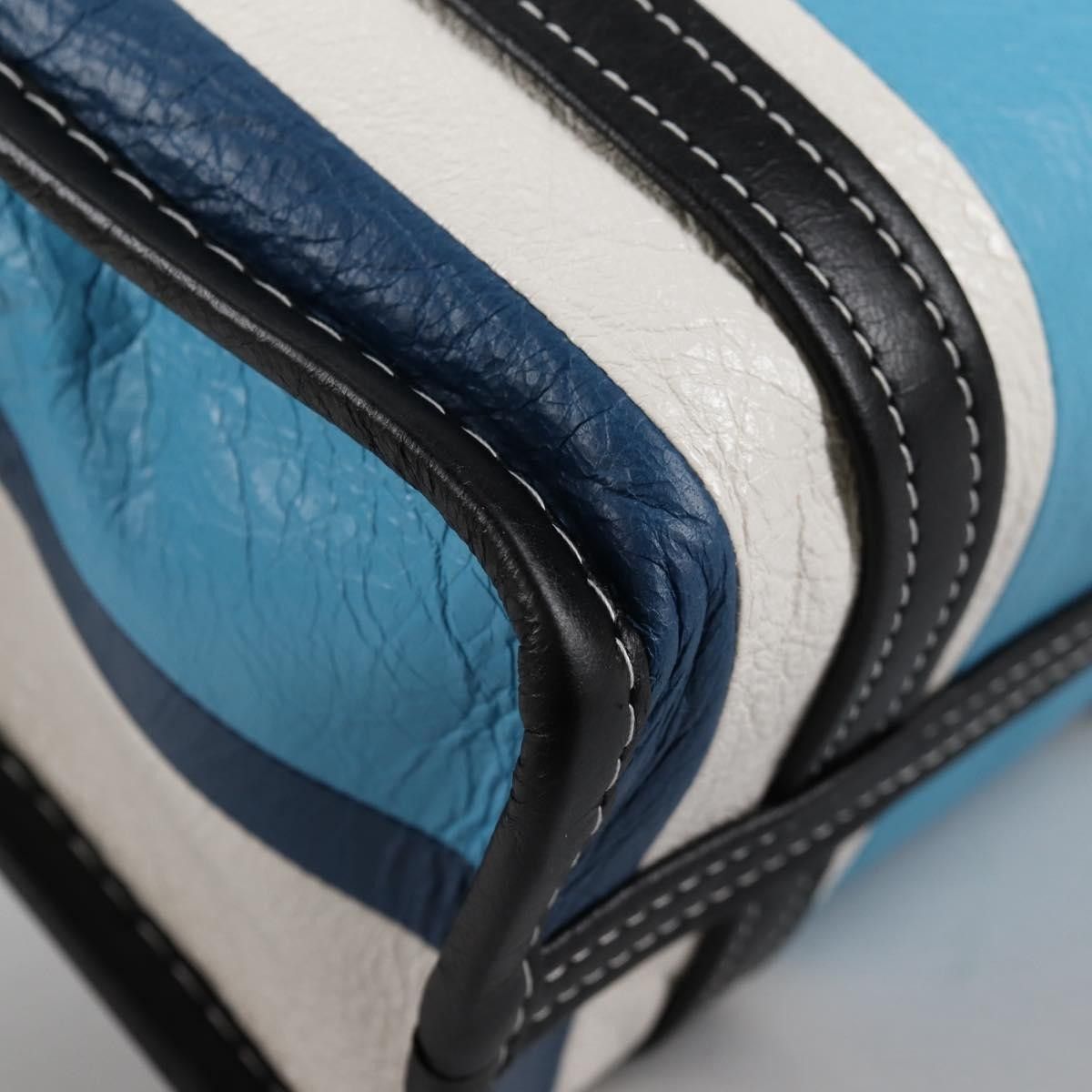 Balenciaga Balenciaga Bazar Convertible Tote Striped Leather Size ONE SIZE - 9 Thumbnail