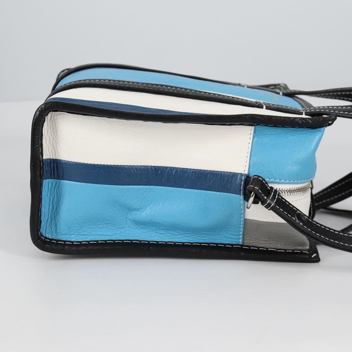 Balenciaga Balenciaga Bazar Convertible Tote Striped Leather Size ONE SIZE - 4 Thumbnail
